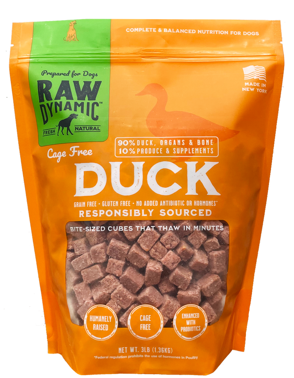 Raw Dynamic Frozen Duck Formula for Dogs NYC Pet