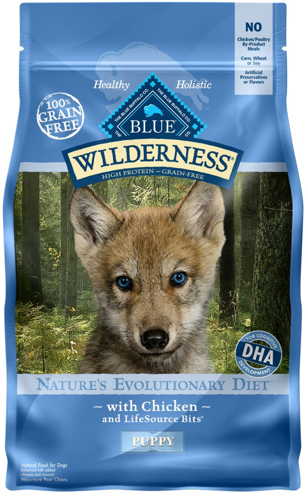 Blue Buffalo Wilderness Puppy Grain Free Chicken Dry Food NYC Pet