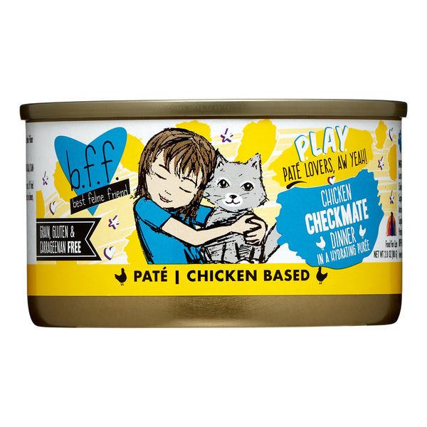 Weruva BFF PLAY Checkmate Chicken Dinner in a Hydrating Puree Pate Wet - NYC  Pet