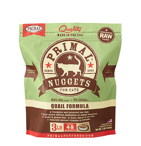 Primal Raw Frozen Feline Quail Formula 3LB - Main Image