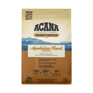 ACANA Highest Protein Appalachian Ranch Recipe Dry Dog Food