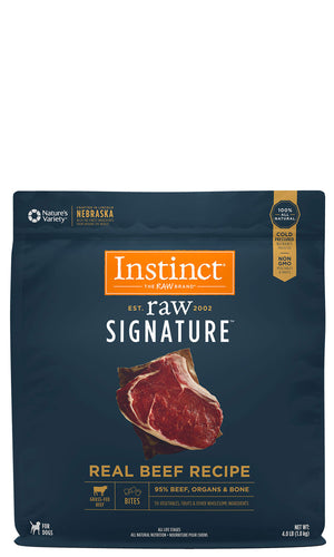 Instinct Canine Raw Signature Frozen Bites Real Beef Recipe