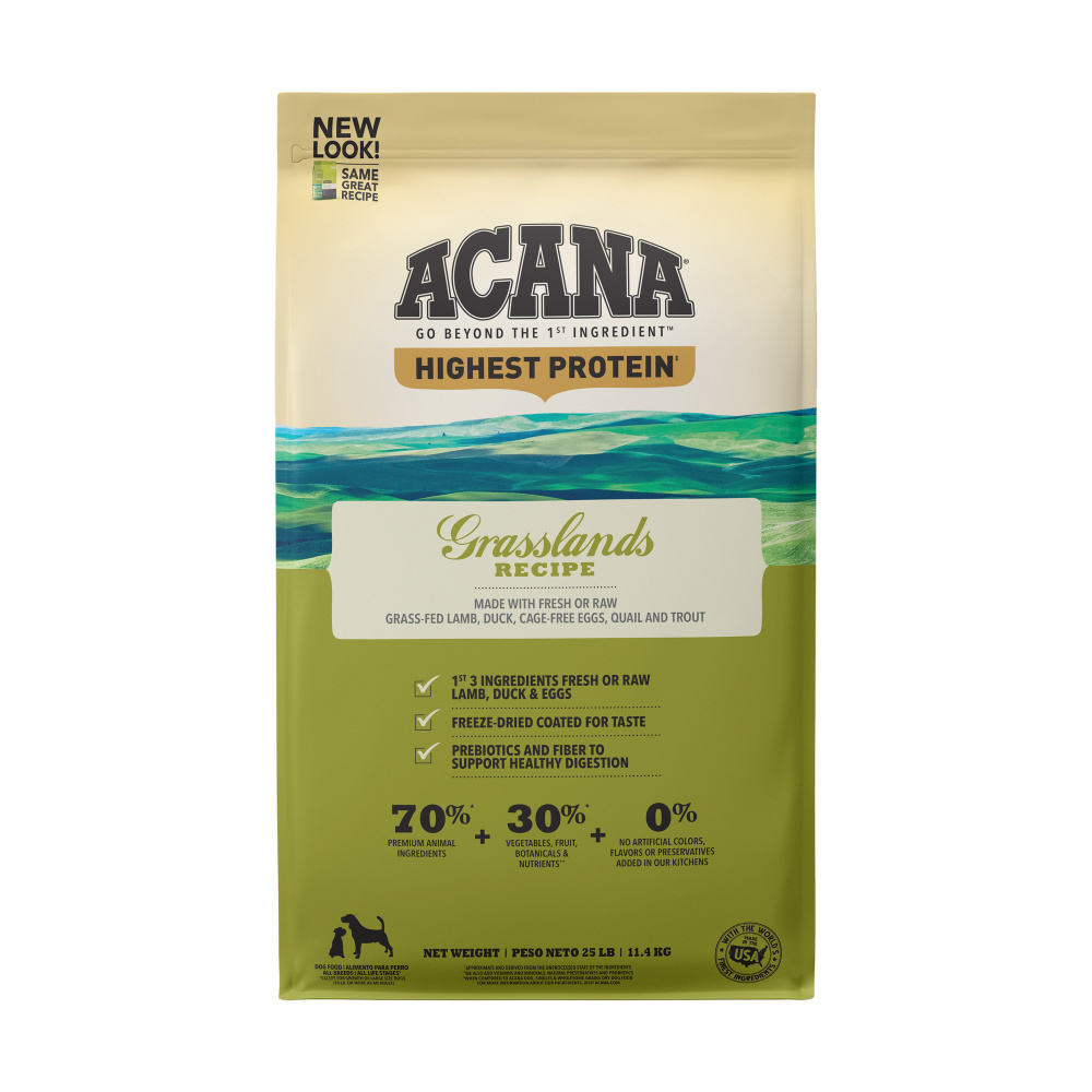 ACANA Highest Protein Grasslands Recipe Dry Dog Food NYC Pet