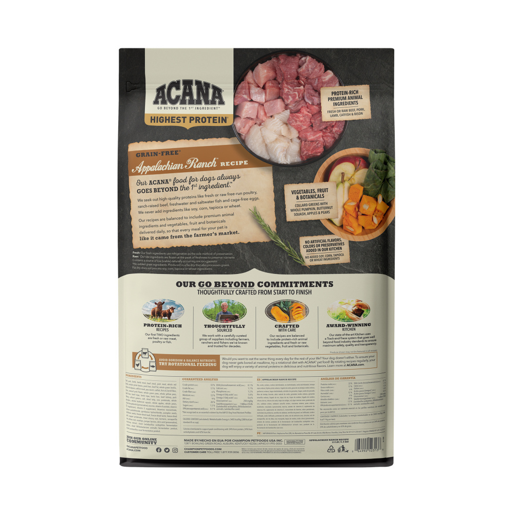Acana appalachian ranch 25lb hot sale