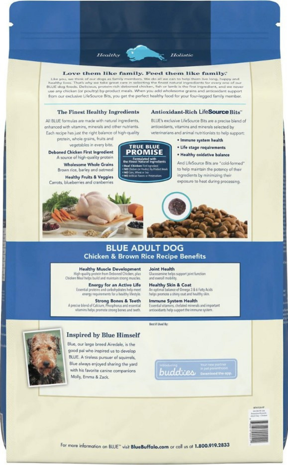 Blue Buffalo Life Protection Formula Adult Chicken Brown Rice Recipe Dry Dog Food