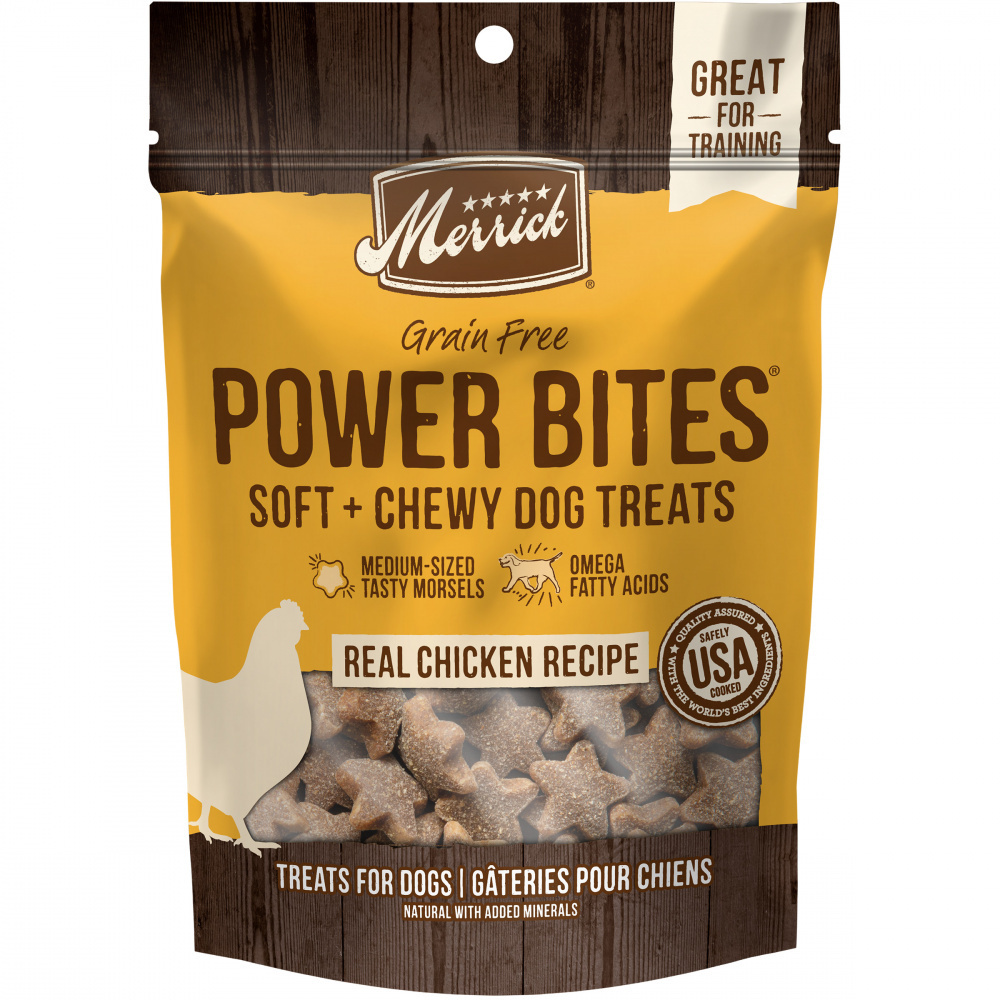 Merrick Power Bites Grain Free Chicken Recipe Dog Treats Merrick Power Bites Grain Free Chicken Recipe Dog Treats