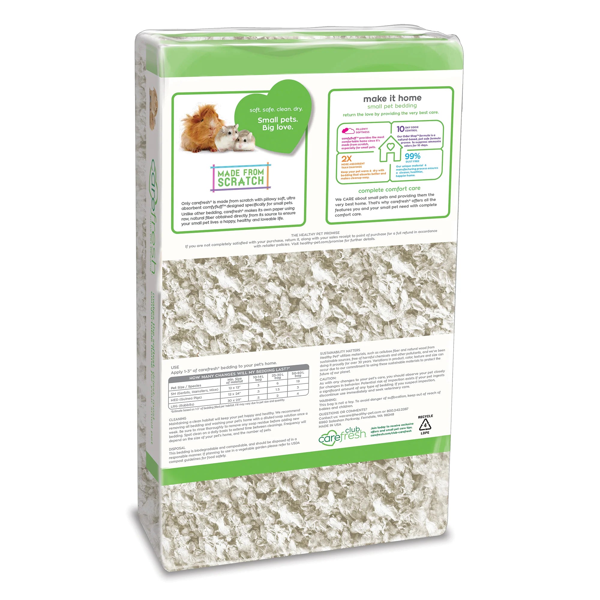 Carefresh White Natural Small Pet Bedding NYC Pet