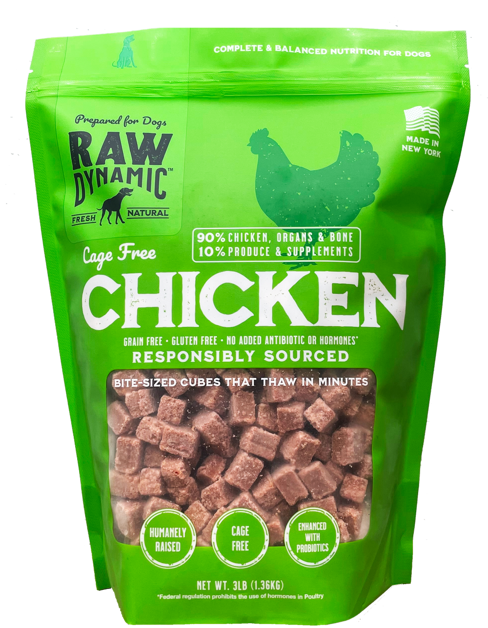 Raw Dynamic Frozen Chicken Formula for Dogs - NYC Pet