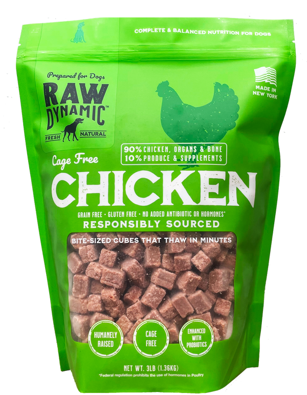Raw Dynamic Frozen Chicken Formula for Dogs - NYC Pet