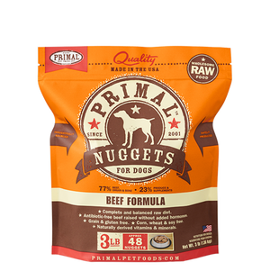 Primal Raw Frozen Canine Beef Formula 3LB