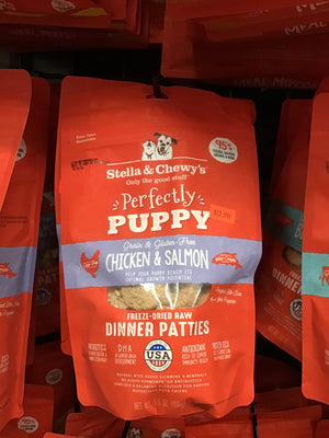 SC D FD Puppy Chicken  Salmon Patties 5.5oz