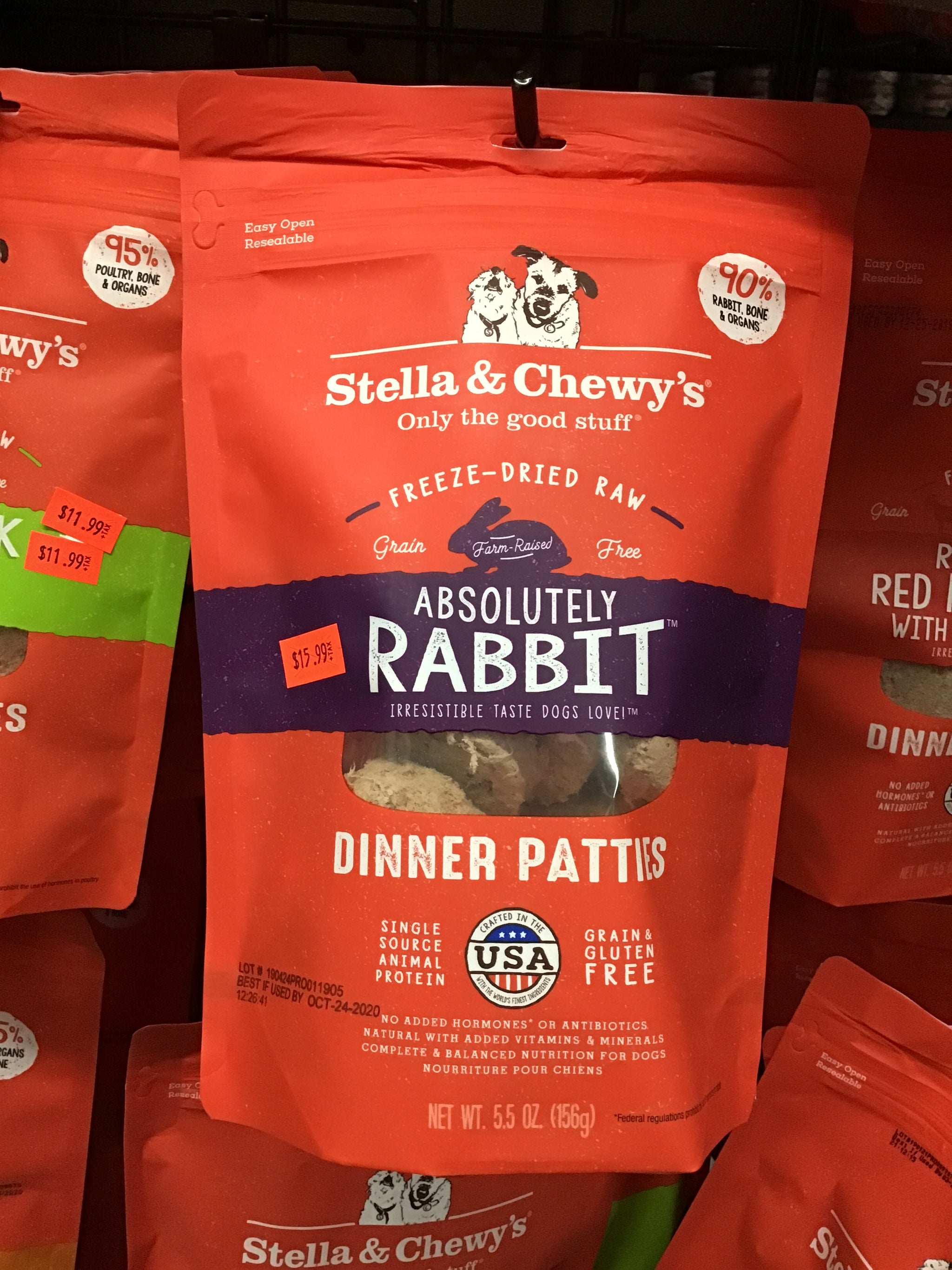 S&C D FD Absolutely Rabbit Patties 5.5oz - NYC Pet