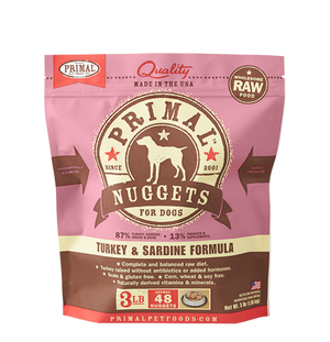 Primal Raw Frozen Canine Turkey & Sardine Formula 3LB