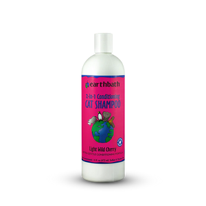 Earthbath 2-in-1 Light Wild Cherry Cat Shampoo 16-oz