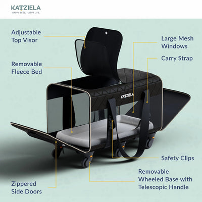 Katziela® Quilted Companion™ Pet Carrier - Airline Compliant