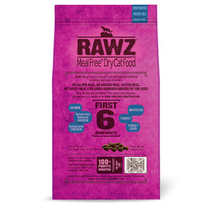 RAWZ Salmon, Dehydrated Chicken & Whitefish Recipe Natural Dry Cat Food