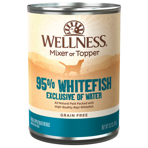 Wellness Natural Grain Free 95% Whitefish Recipe Adult Wet Canned Dog Food